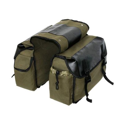Zidetang Water-Resistant Bicycle Rear Seat Carrier Bag Panniers Bag Bike Rear Pack Frame Accessoriesr ArmyGreen