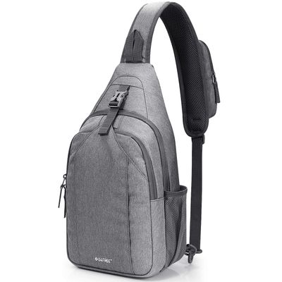 G4Free Sling Bag RFID Blocking Sling Backpack Crossbody Chest Bag Daypack for Hiking Travel(Gray)