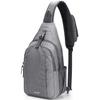 G4Free Sling Bag RFID Blocking Sling Backpack Crossbody Chest Bag Daypack for Hiking Travel(Gray) view 1