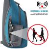 G4Free Sling Bag RFID Blocking Sling Backpack Crossbody Chest Bag Daypack for Hiking Travel(Teal Blue) view 2