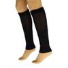 AWS/American Made Cotton Leg Warmers for Women Knitted Retro Style Soft and Stretchy (Black) view 1