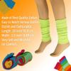 AWS/American Made Cotton Leg Warmers for Women Knitted Retro Style Soft and Stretchy (Black) view 2