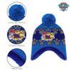 Nickelodeon Boys Winter Hat Set, Paw Patrol's Marshall, Chase and Rubble Toddler Beanie and Mittens for Kids Age 2-4, Dark Blue view 3