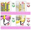 60" Trampoline for Kids, 5 FT Toddler Baby Trampoline with Safety Enclosure Net, Indoor or Outdoor Pink Small Trampolines with Basketball Hoop, Birthday Gifts for Kids, Gifts for Girl view 2