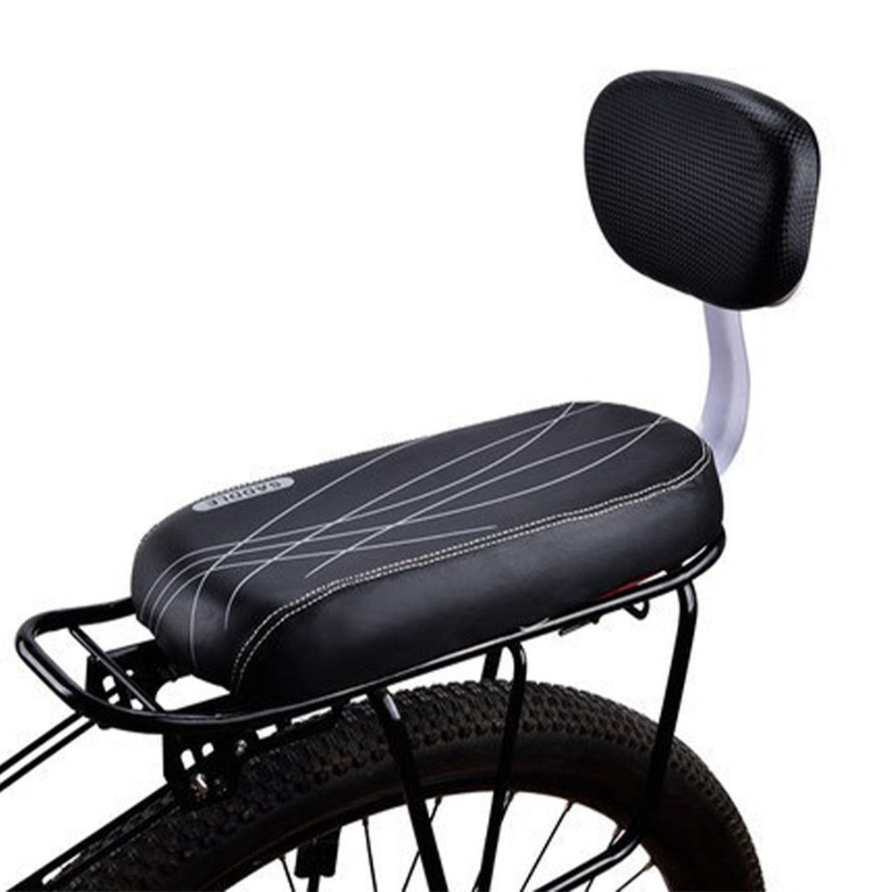 Bicycle Child Carrier Seat Set with Cushion, Backrest, Armrest and Footrest, Rear-Mounted Baby Bike Seat Accessory Kit