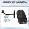 Bicycle Child Carrier Seat Set with Cushion, Backrest, Armrest and Footrest, Rear-Mounted Baby Bike Seat Accessory Kit view 2