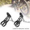 Keenso CNC V Brake Handle Lever, Mountain Aluminum Alloy Brake Lever Cycling Accessory for Folding Road Bike/Mountain Bike(Black Silver) view 2