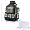 BASSDASH Fishing Tackle Backpack Water Resistant Tactical Bag Soft Tackle Box with Rod Holder and Protective Rain Cover view 2