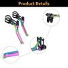 Keenso Bike Brake Levers, Ultralight Aluminum Alloy Oil Slick Brake Lever Cycling Accessory for Folding Road Bike/Mountain Bike (Electroplate Colorful) Bicycle and spare parts view 4