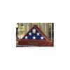 Large Flag Display case for 5 x 9.5 Flag - Burial Flag - Cherry Material. view 1