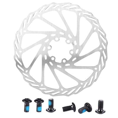 180mm Brake Discs , Mountain Bike Disc Brake Rotor Stainless Steel Brake Disc Brake Pad Braking Parts for Cycling