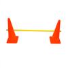 Trademark Innovations Agility Cone Hurdle Pole Set Training Equipment, Yellow view 2