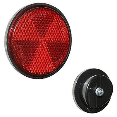 cyclingcolors 1x Bike Reflector Round Mudguard RED Diameter 60MM Light Vintage Bicycle