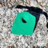 Single Handed Jug Polyurethane Bolt-On Rock Climbing Wall Hand Hold (Green) view 1