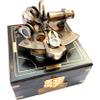 Vintage Brass Sextant Kelvin and Hughes 1930  Nautical Navigation Instrument with Wooden Box by Smith & Co London Maritime Collectible Educational Gift view 2