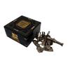 Vintage Brass Sextant Kelvin and Hughes 1930  Nautical Navigation Instrument with Wooden Box by Smith & Co London Maritime Collectible Educational Gift view 3