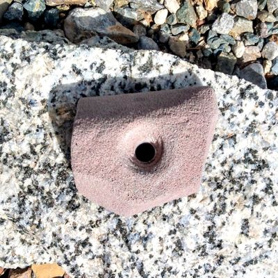 Single Handed Jug Polyurethane Bolt-On Rock Climbing Wall Hand Hold (Brown)