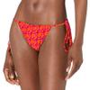 GUESS Women's Standard String Brazilian Swim Bottom, Orange, XS view 1