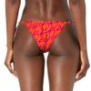 GUESS Women's Standard String Brazilian Swim Bottom, Orange, XS view 2