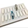 1 Qty - 18 Slot Watch & Bangle Ethereal White Display Tray w/Removable Leatherette Collars - For Sales/Storage/Travel/Organization/Display - N'icePackaging view 1
