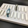 1 Qty - 18 Slot Watch & Bangle Ethereal White Display Tray w/Removable Leatherette Collars - For Sales/Storage/Travel/Organization/Display - N'icePackaging view 4