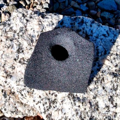 Single Handed Jug Polyurethane Bolt-On Rock Climbing Wall Hand Hold (Black)