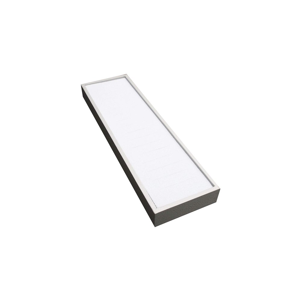 1 Qty Deluxe Ethereal White 16 Slot Bangle Foam Insert with Seal-Grey Leatherette Display Tray - Showcase/Travel/Jewelry Cases - 6 Colors - Standard Size 15" x 4.5" x 1.5" - N'icePackaging