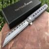 TACTICAL GEARZ Damascus Pocket Knife for EDC, Solid Titanium Handle, 67 Multi-Layered Damascus Steel VG10 Tanto Blade (Onyx XT Midnight) view 1