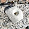 Single Handed Jug Polyurethane Bolt-On Rock Climbing Wall Hand Hold (White) view 1