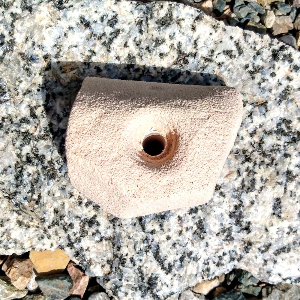 Single Handed Jug Polyurethane Bolt-On Rock Climbing Wall Hand Hold (Tan)