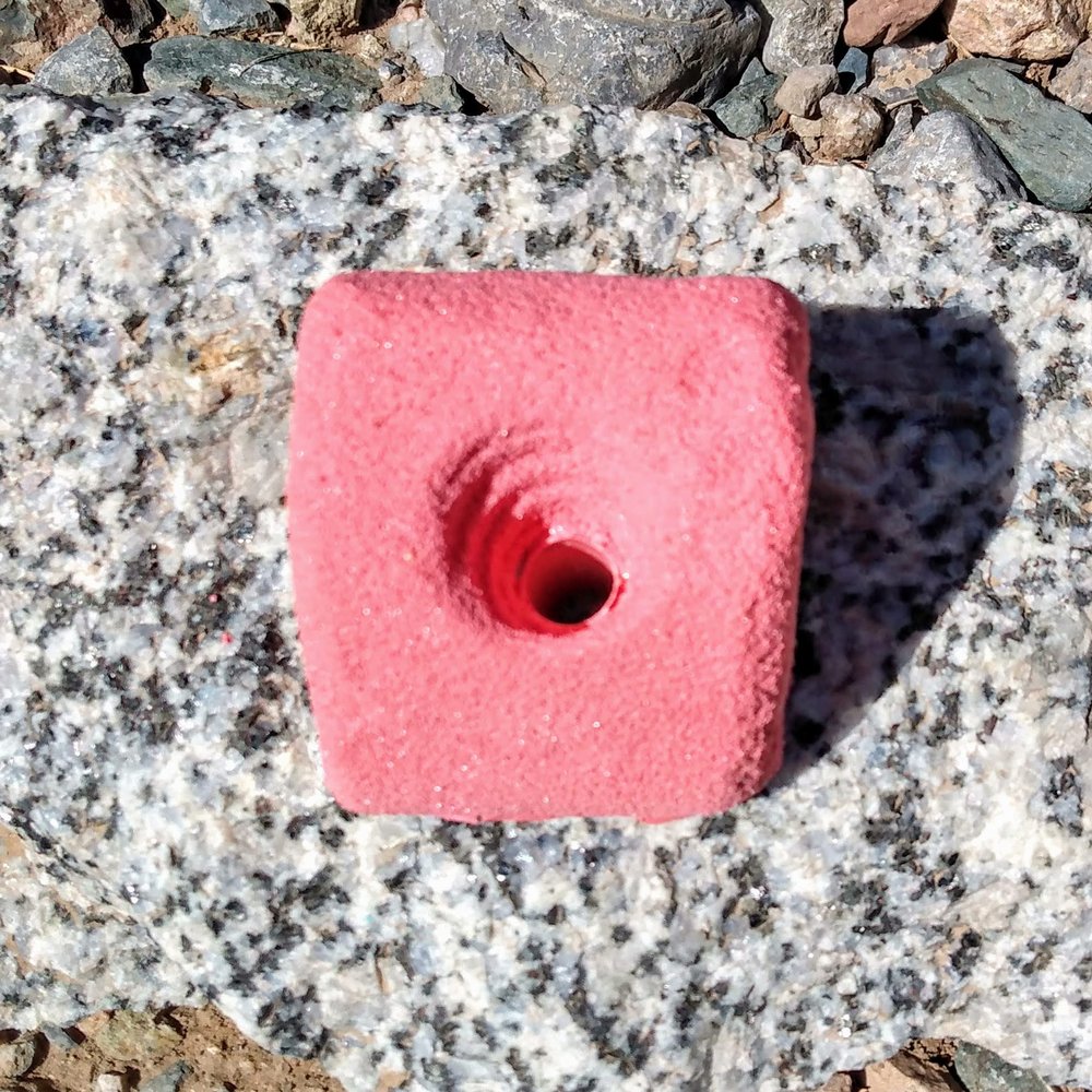 Slopey Jugger Polyurethane Bolt-On Rock Climbing Wall Hand Hold (Red)