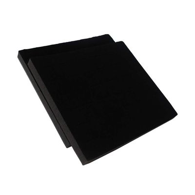 N'icePackaging 2 Qty USA Deluxe Midnight Black 36 Ring Foam Insert Display - For Trays/Jewelry Cases - Half-Tray Size 7 5/8" x 7 1/4" x 5/8"
