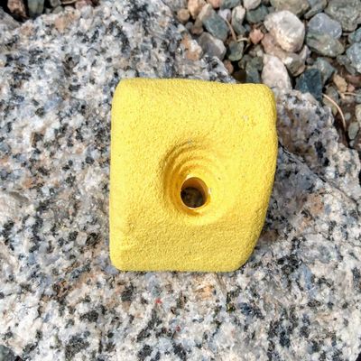 Slopey Jugger Polyurethane Bolt-On Rock Climbing Wall Hand Hold (Yellow)