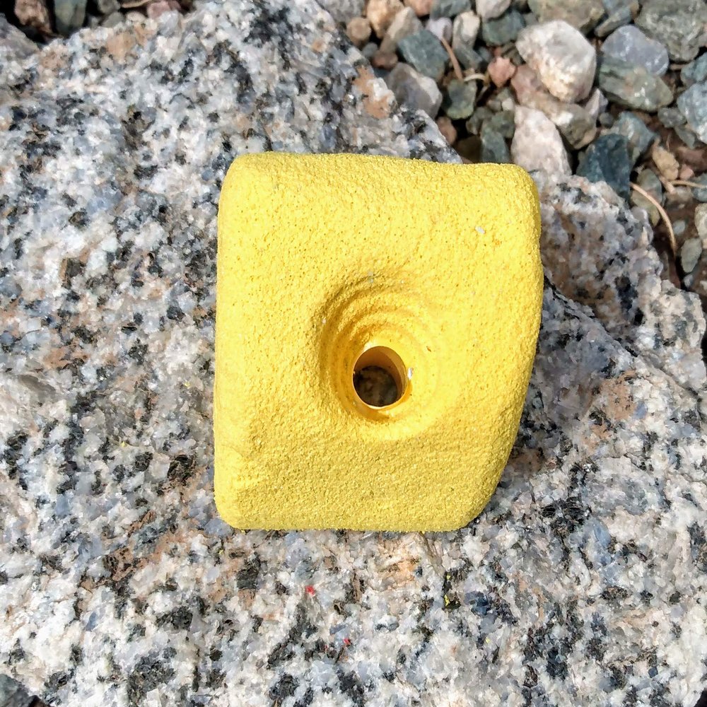 Slopey Jugger Polyurethane Bolt-On Rock Climbing Wall Hand Hold (Yellow)