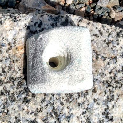 Slopey Jugger Polyurethane Bolt-On Rock Climbing Wall Hand Hold (White)
