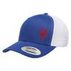 Love Sketches Embroidered Lobster Trucker Snapback Cap Mesh Back Men and Women (Royal/White-red) view 1