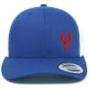 Love Sketches Embroidered Lobster Trucker Snapback Cap Mesh Back Men and Women (Royal/White-red) view 2