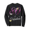 80 & Fabulous 80 Year Old Tee Floral 1945 80th Birthday Gift Sweatshirt view 1