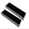 2 Qty Deluxe Midnight Black 16 Slot Bangle Foam Insert with Seal-Grey Leatherette Display Tray - Showcase/Travel/Jewelry Cases - 6 Colors - Standard Size 15" x 4.5" x 1.5" - N'icePackaging view 1