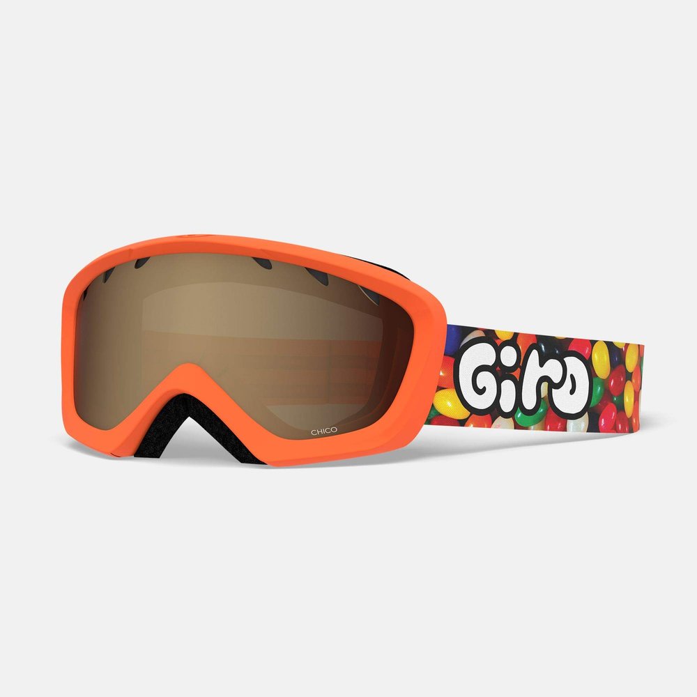 Giro Chico Youth Snow Goggle - Jelly Strap with Amber Rose Lens