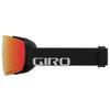 Giro Contour Asian Fit Ski Goggles - Snowboard Goggles for Men & Women - Black Wordmark Strap with Vivid Ember/Vivid Infrared Lenses view 2