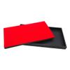 N'icePackaging 1 Qty Black Plastic Jewelry Tray w/Scarlet Red 144 Ct Ring Foam Insert Companion - Full Size 14.75 x 8.38 x1 view 1