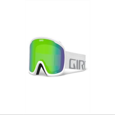 Giro Cruz Ski Goggles - Snowboard Goggles for Men, Women & Youth - Anti-Fog - OTG - White Wordmark Strap with Loden Green Lens