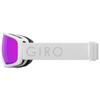 Giro Women's and Youth Millie Ski and Snowboard Goggles - White Core Light Strap with Vivid Pink Lens view 2