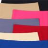 ToBeInStyle Women's 6 Pack High Waisted Seamless Basic Laser Cut Panties - Vibrant - Large view 4