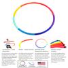Weighted Hula Hoop, Trim Hoop 2MS, 2.3lb Medium-Small, Rainbow, Lose Fat view 2
