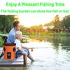Sunglow Collapsible 5 Gallon Multifunctional Portable Fishing Bucket - Wash Basin Folding Bucket - Water Container for Fishing, Camping, Gardening (20L/5 Gallon (Orange)) view 3