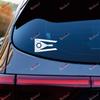Ohio State Flag Car Sticker Decal Vinyl USA view 2