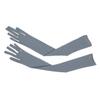 TSSOE Women Adult Sexy Mesh See Through Full Finger Long Gloves Sheer Opera Gloves Party Fancy Costume Accessory Grey Mesh One Size view 3