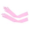 TSSOE Women Adult Sexy Mesh See Through Full Finger Long Gloves Sheer Opera Gloves Party Fancy Costume Accessory Pink Mesh One Size view 3